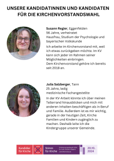 Vorstellung von Susann Regier und Julia Salzberger