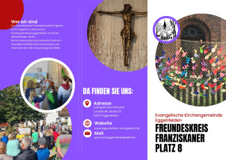 Bilder aus der Kirchengemeinde: Das Wandkruez der Reformations-Gedächtnis-Kirche, Fische mit Namen von Gottesdienstbesucher*innen des Regionalgottesdienstes 2024, Besucher*innen des Erntedankgottesdienstes 2023